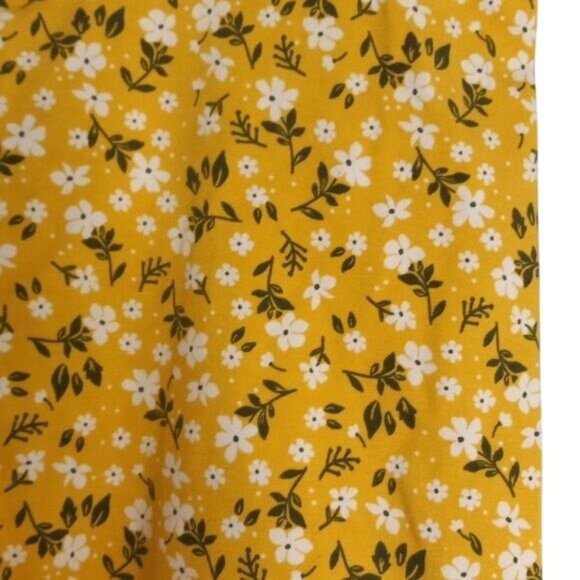 Carters Kid Size 12 12A Leggings Girls Floral Yellow White Cotton NEW - Picture 4 of 10